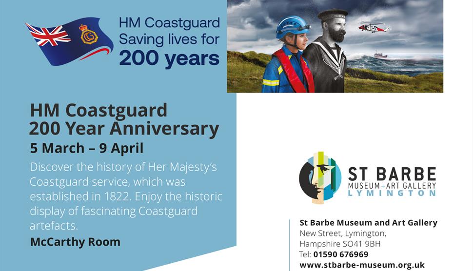 HM Coastguard 200 anniversary at St Barbe Museum