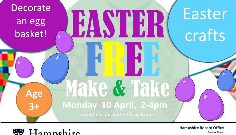Easter Holiday Activities at Hampshire Record Office, Winchester