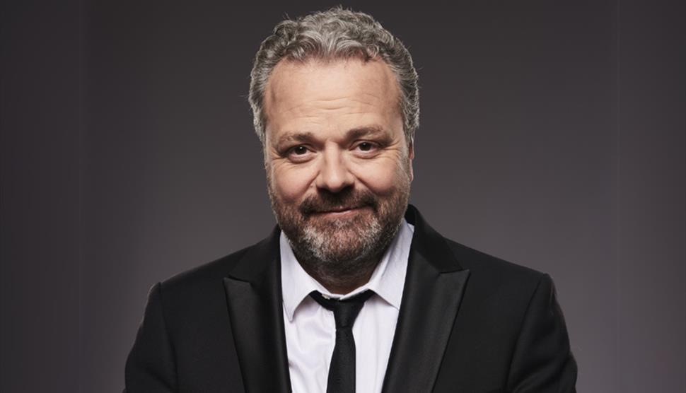 Photograph of Hal Cruttenden for his latest tour show: Can Dish it Out But Can't Take it