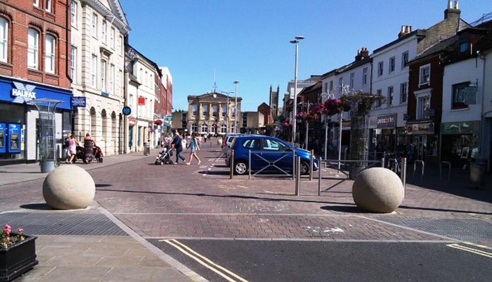 The French Market in Andover High Street