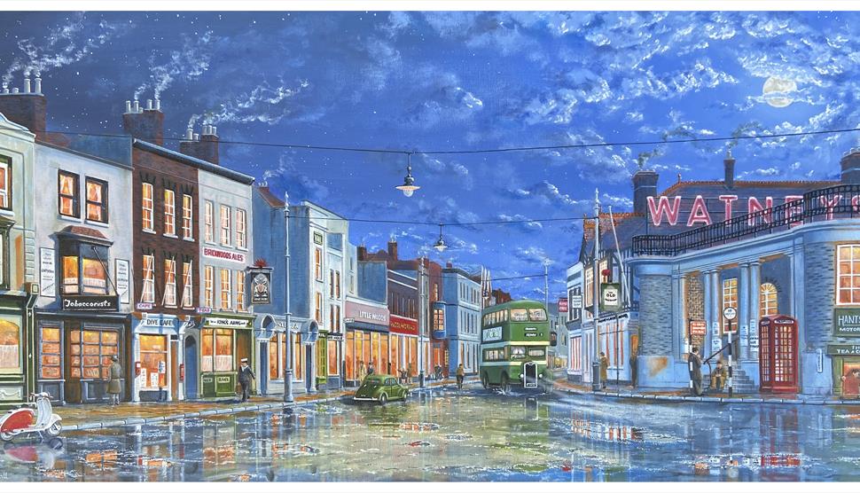 Painting of Gosport Past and Present