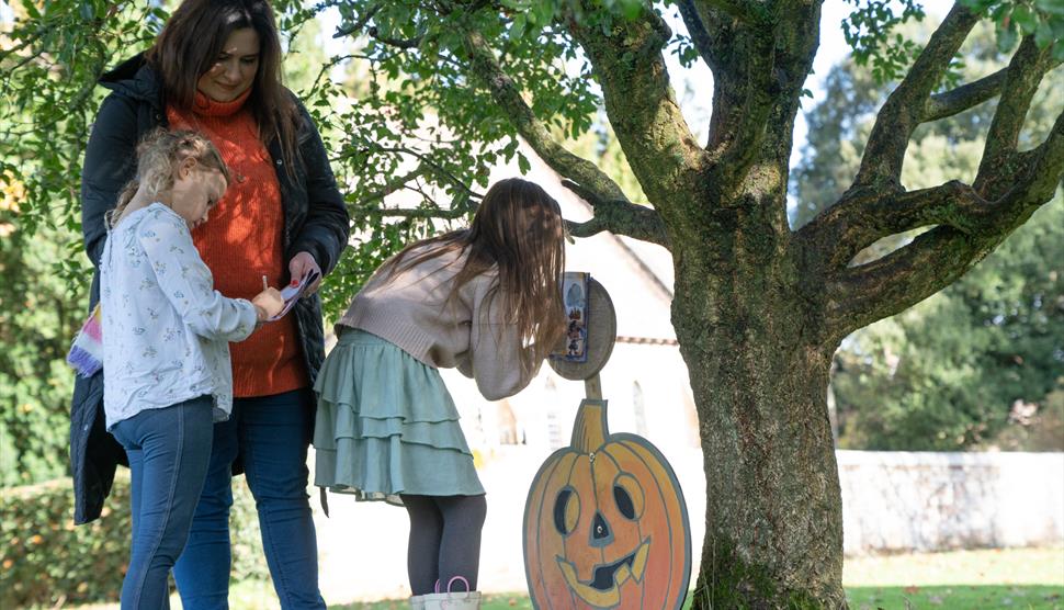 Family fun in the gardens at Hinton Ampner