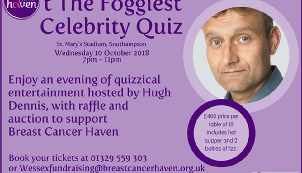 Haven't The Foggiest Quiz with Hugh Dennis at St Mary's Stadium