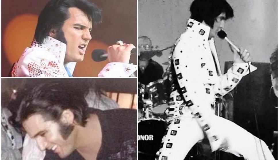Different images of Elvis impersonator Chris Connor.