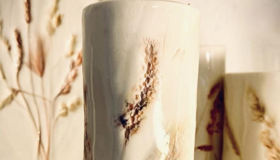 Summer Flower Vase and Dish at Sir Harold Hillier Gardens