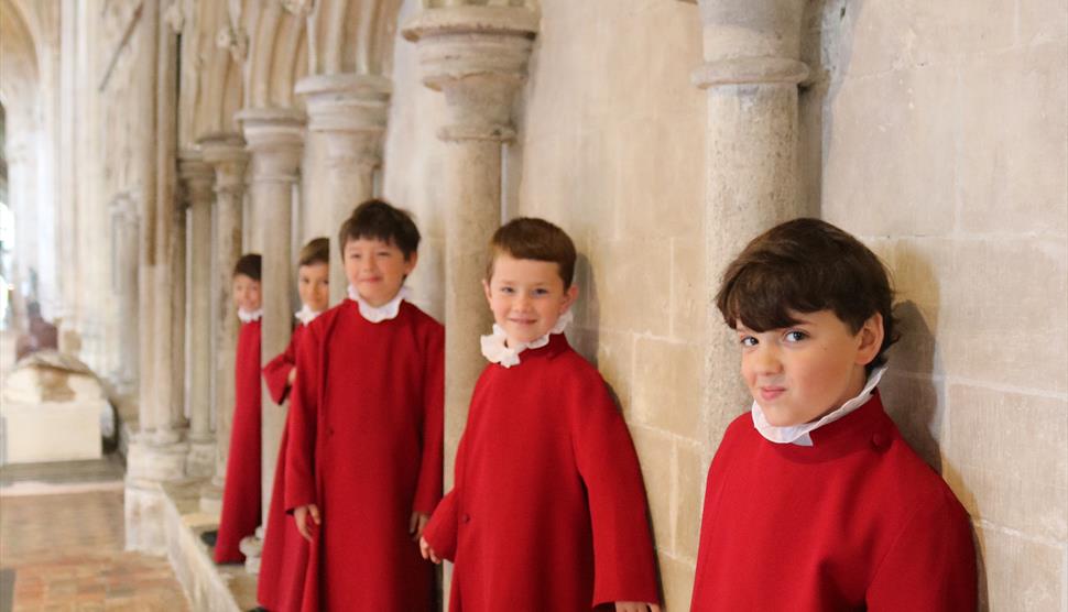 Choristers at Winchester Cathedral