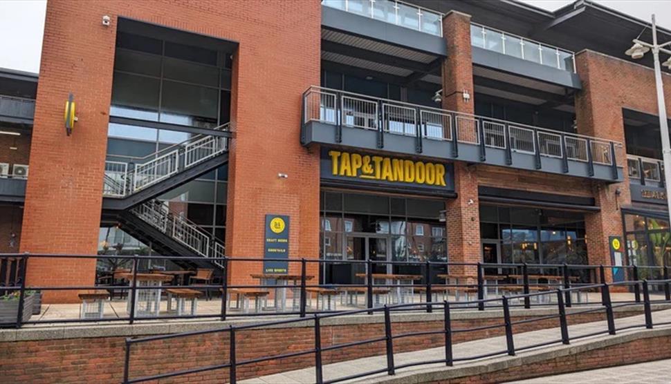 The exterior of Tap & Tandoor, Portsmouth