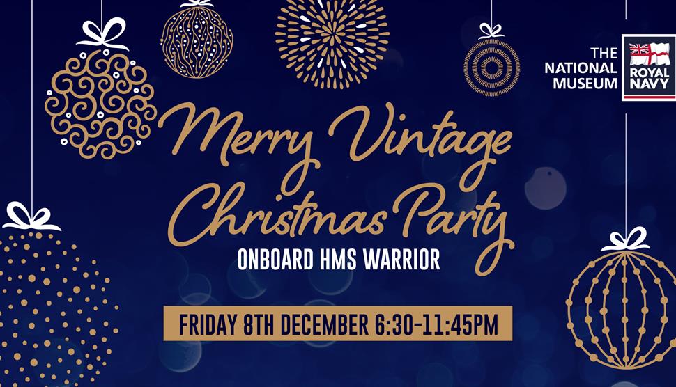 Merry Vintage Christmas onboard HMS Warrior