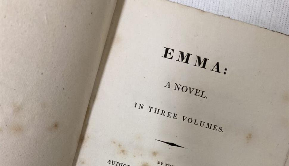 First edition of Emma by Jane Austen. Objects in Focus at Jane Austen's House