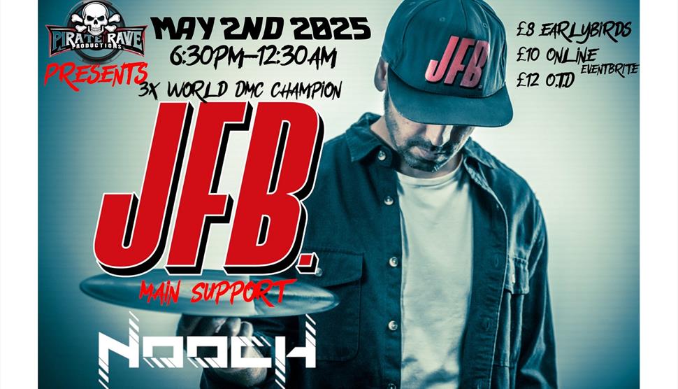 Poster for Pirate Rave Productions Presents JFB/Nooch