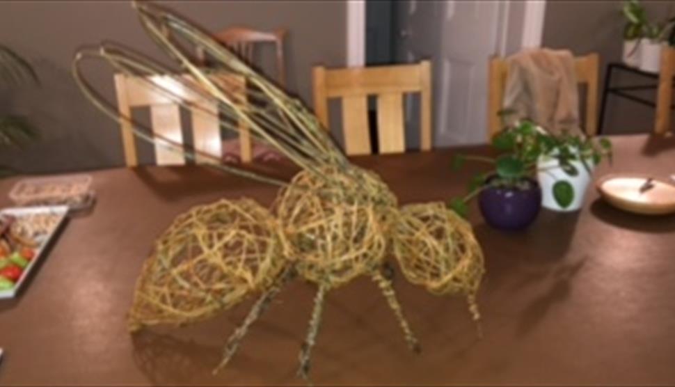 Willow Bee sculpture Workshop in Fareham