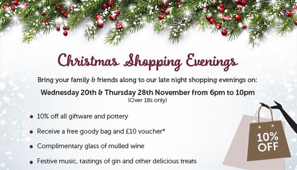 Christmas Shopping Evenings at Grayshott Pottery