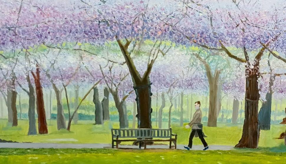 Phoebe Kam Art Exhibition - tree blossom scene