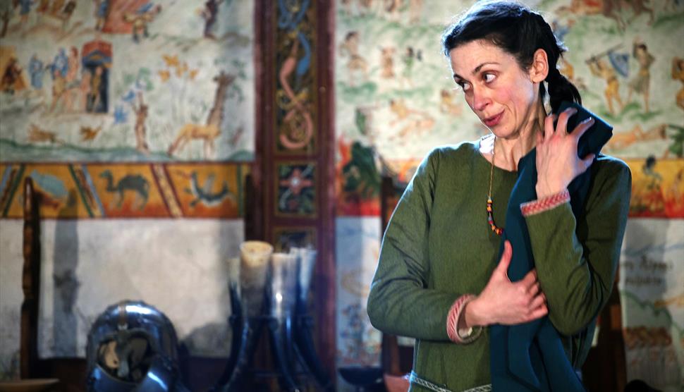 Leela Bunce performs her Saxon play Kith and Kin.
