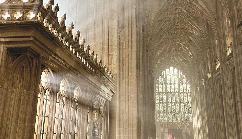 Inside Winchester Cathedral