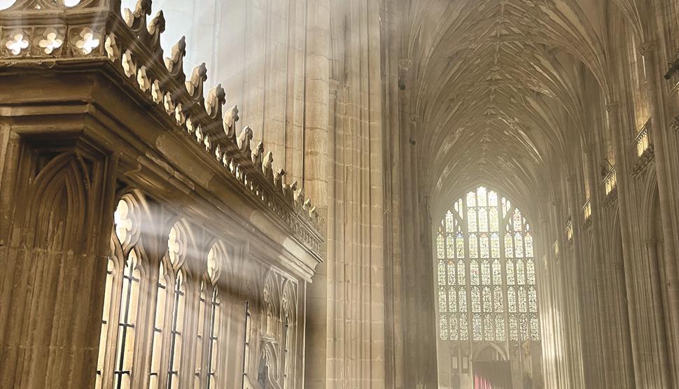 Inside Winchester Cathedral