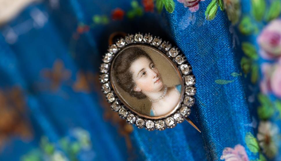 Portrait miniature of Mrs Philadelphia Hancock circa 1768. Photo by Luke Shears