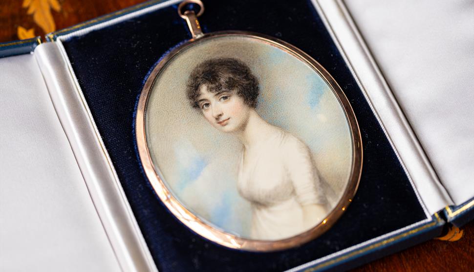 Portrait miniature of Mary Pearson by William Wood, c.1798, photo by Luke Shears