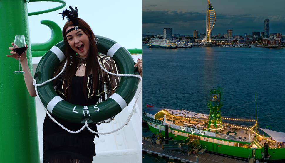 Immersive Murder Mystery Dining experience at The Lightship at Haslar Marina