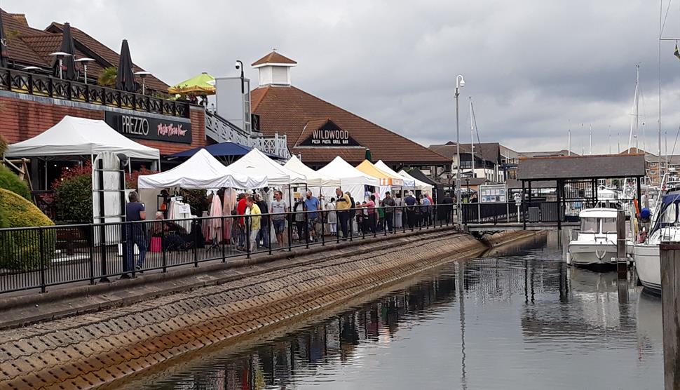 Sunday Waterside Market at Port Solent