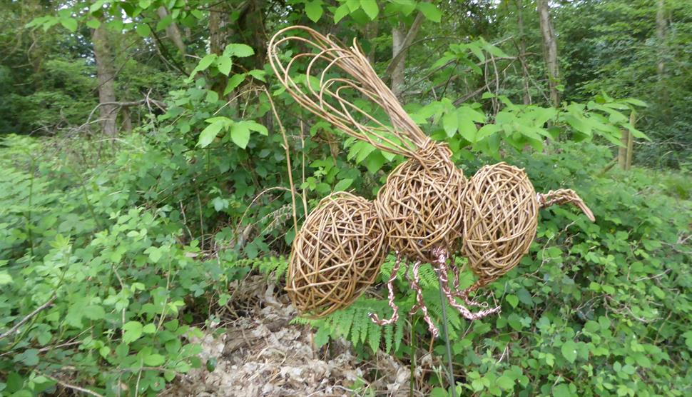 Willow Bee Sculpture Workshop at Burley Village Hall