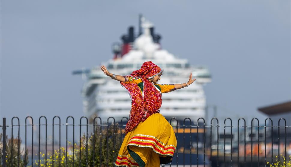 Dancer at Southampton Mela Festival