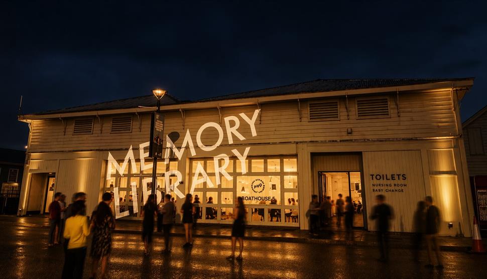 Memory Library in Boathouse 5, Portsmouth Historic Dockyard