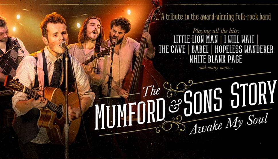 Poster for The Mumford and Sons Story at the New Theatre Royal in Portsmouth