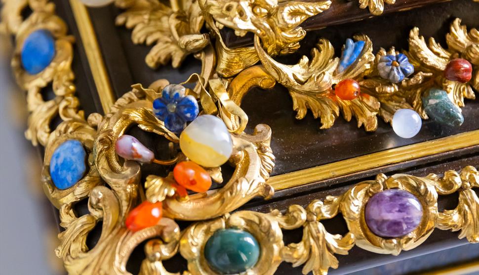 Detail on an 18th-century casket