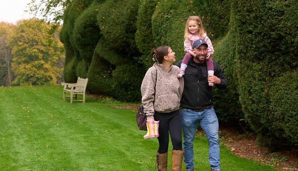 Families exploring the Walled Garden at Hinton Ampner, Hampshire  ©National Trust Images/Arnhel de Serra
