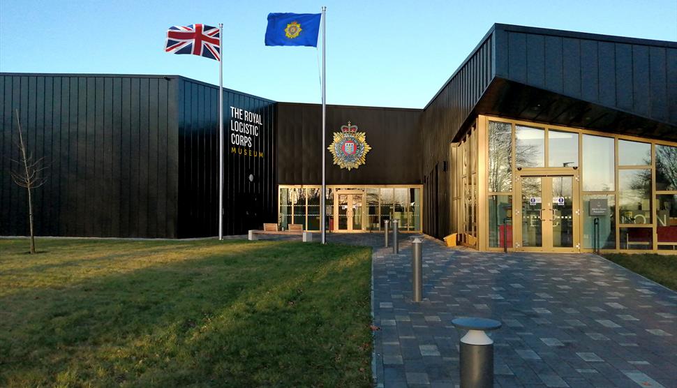 Outside the Royal Logistic Corps (RLC) Museum