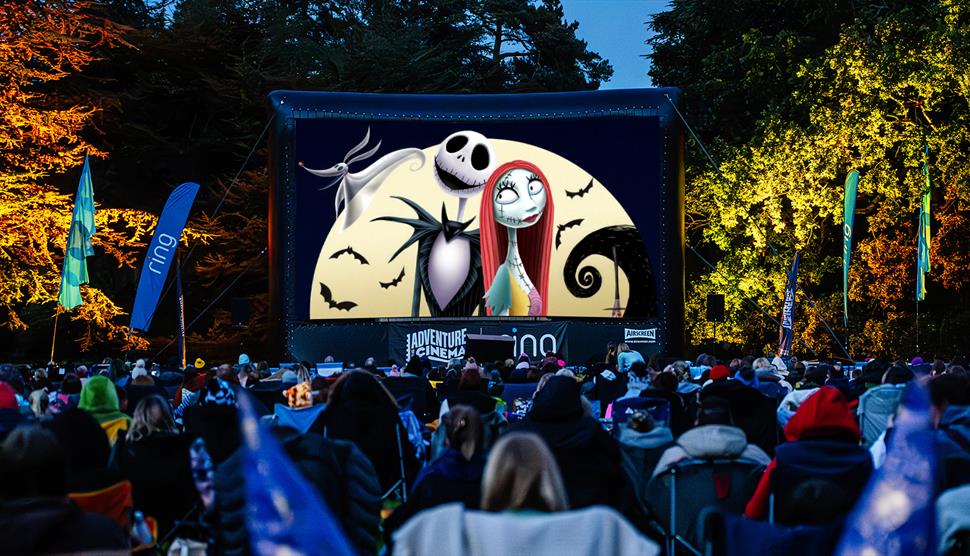 Imagery from the film The Nightmare Before Christmas.
