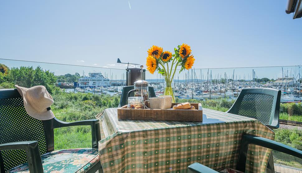 The view from 5 Island Point - a New Forest Holiday Cottage
