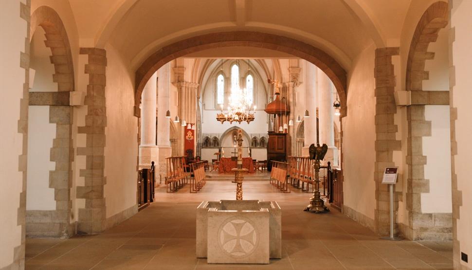 The interior of Portsmouth Cathedral