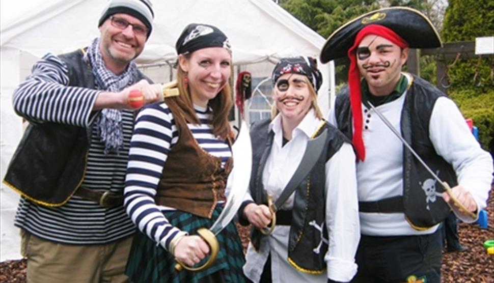 People dressed as pirates.