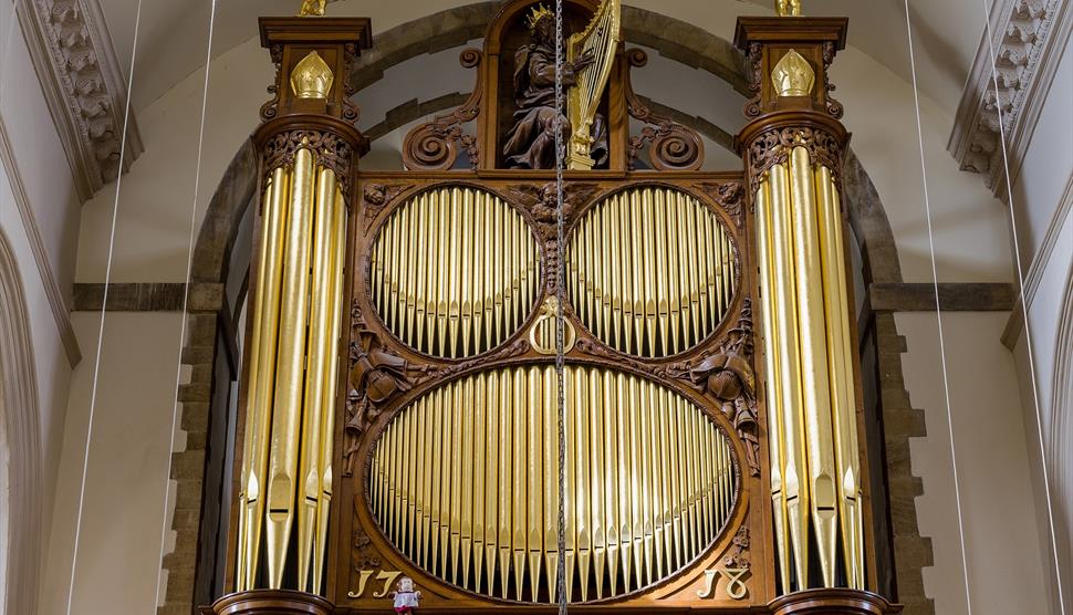 Photograph of the Organ at Portsmouth Cathedral