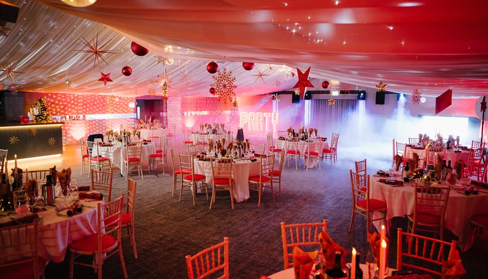 Christmas Red and Gold at Oakley Hall