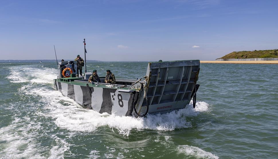 F8 Landing Craft on the water off Portsmouth