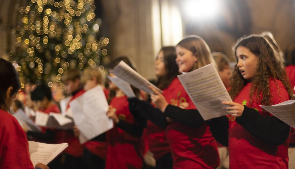 Photograph of singers taking part in A Grand Georgian Christmas with Gabrieli Roar