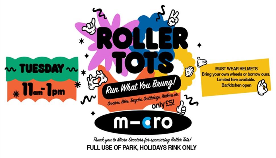 Poster for roller tots sessions.