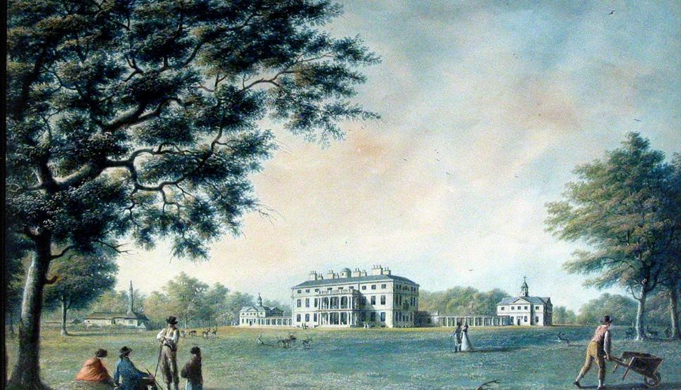 Exterior of Stansted House in the Eighteenth Century