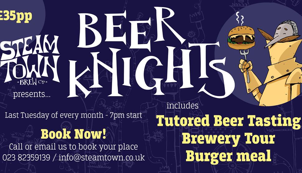 Beer Knights - Brewery Tour & Beer Tasting at Steam Town Brew Co