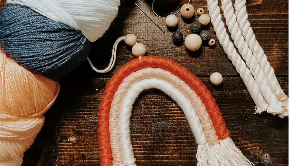 Children's Macrame Rainbow Workshop at Sage and Salt Studio