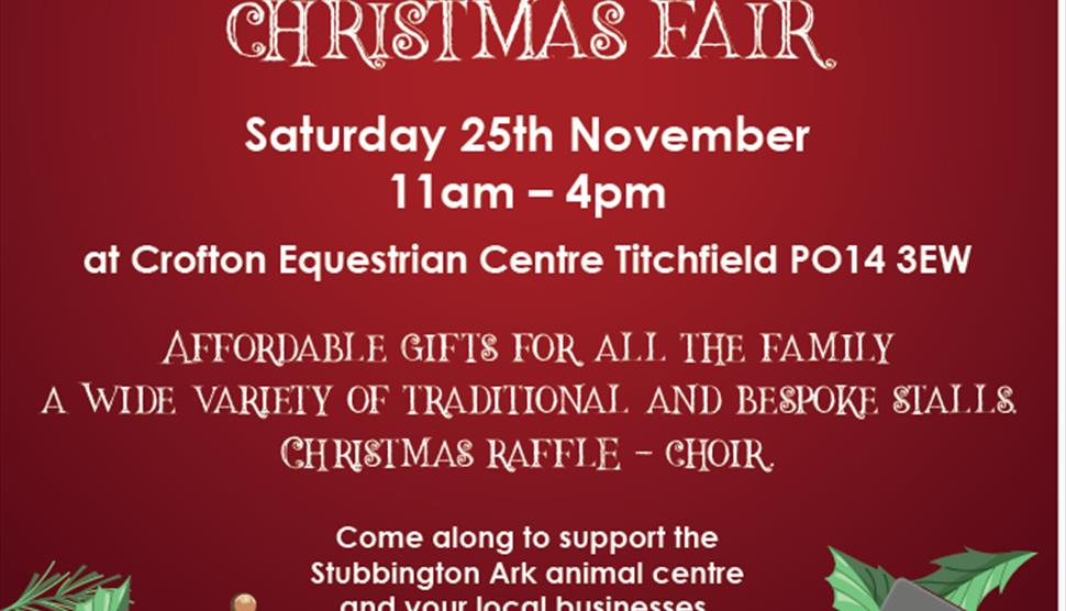 RSPCA Solent Branch Christmas Fair