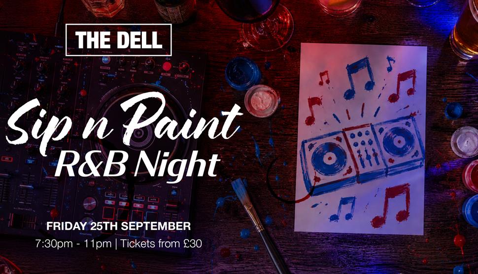R&B Sip N Paint Night at The Dell.
