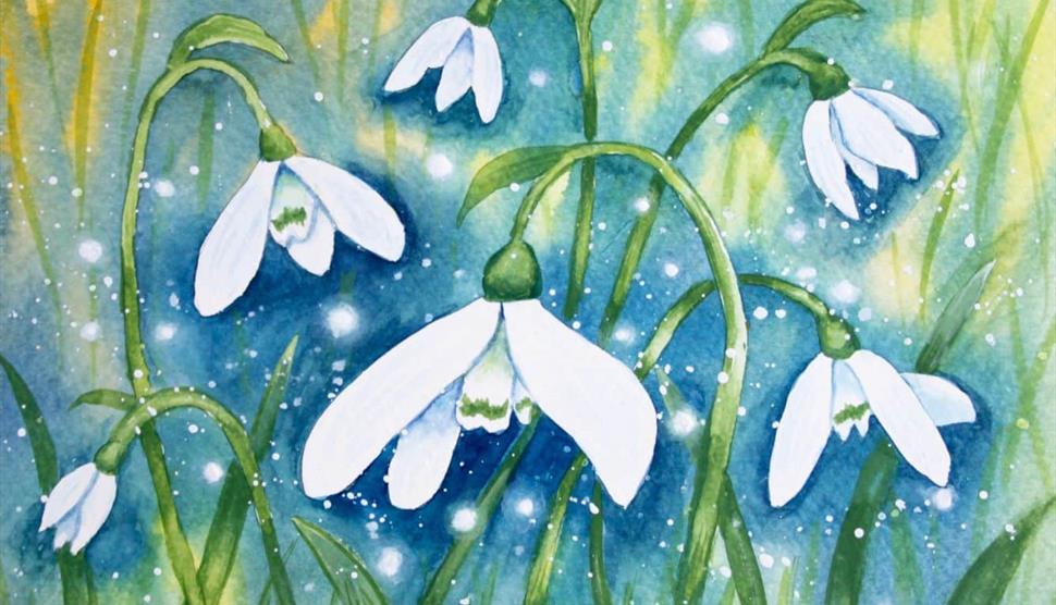 Snowdrop Watercolour Workshop at Chawton House
