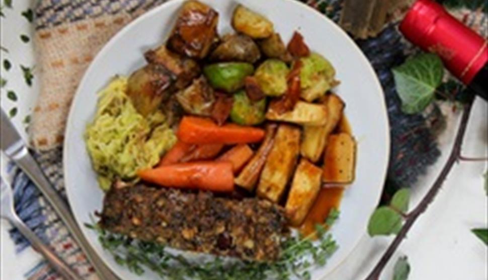A Very Vegan Christmas with Mitch Lee at Lainston House Hotel's Season Cookery School