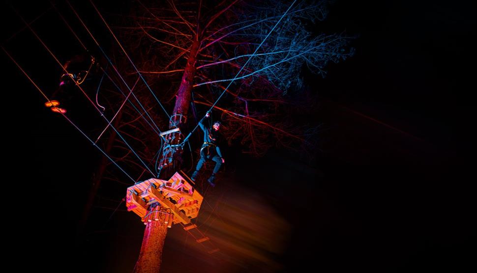 Go Ape Southampton's Sundown Adventures - Ziplines at Night