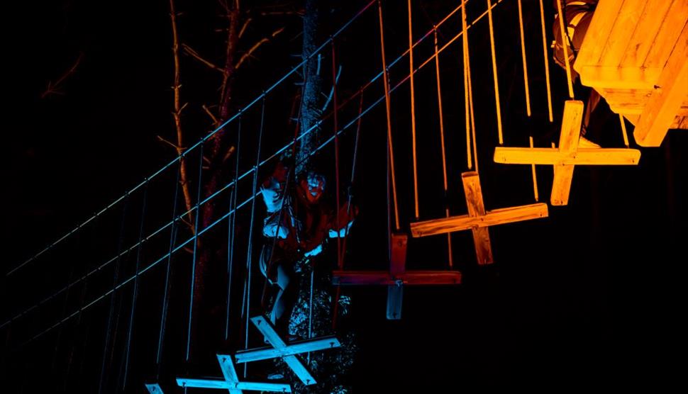 Person on Go Ape Sundown Adventures