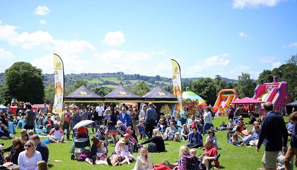 Photograph showing a Thai Festival in full swing